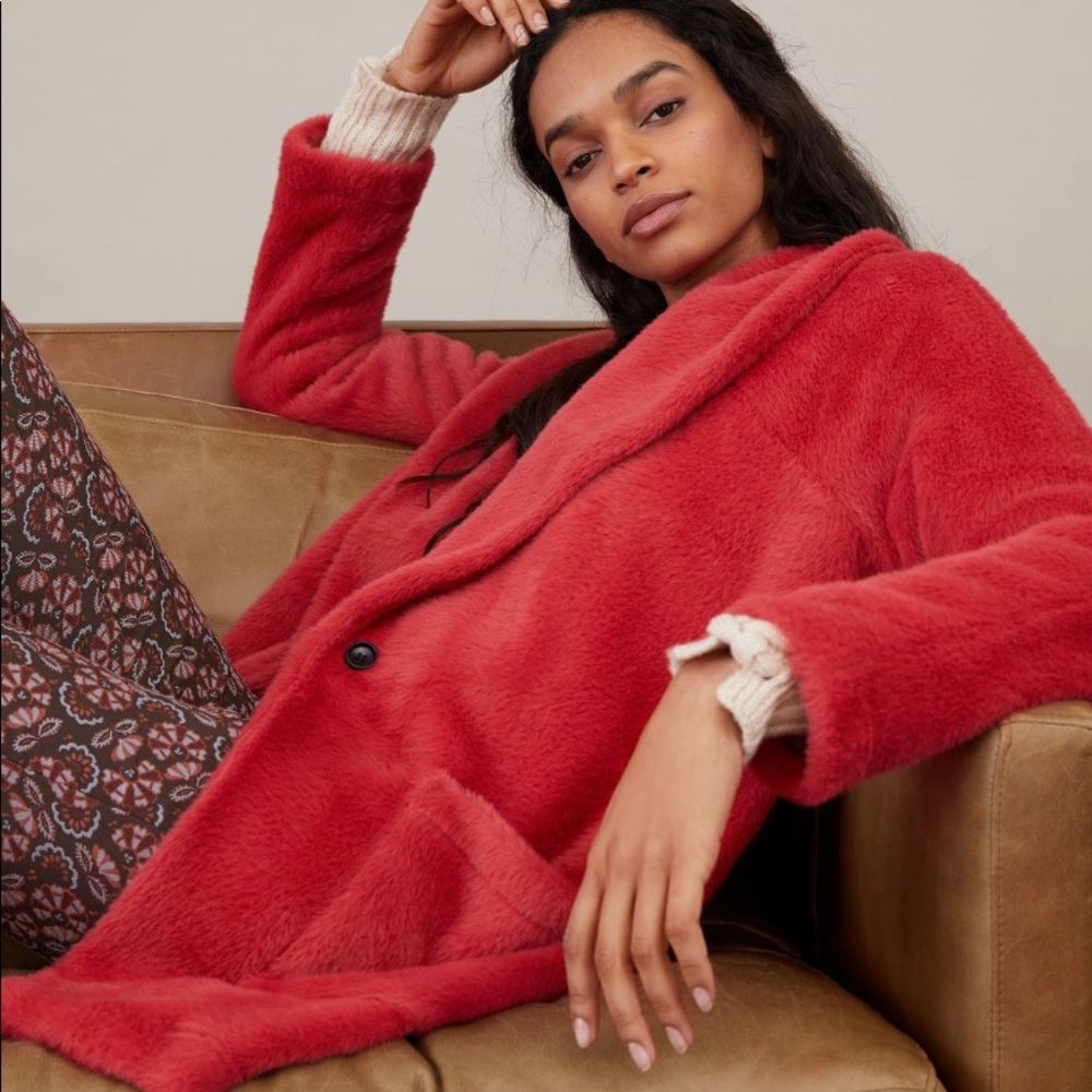 Sanctuary Elena Plush Shawl Jacket from Anthropologie